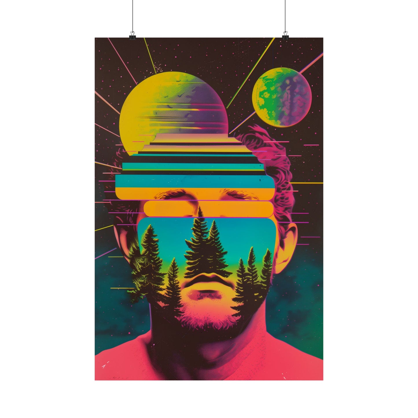 Cosmic Intentions II Poster Art Print | Retro Psychedelic Poster