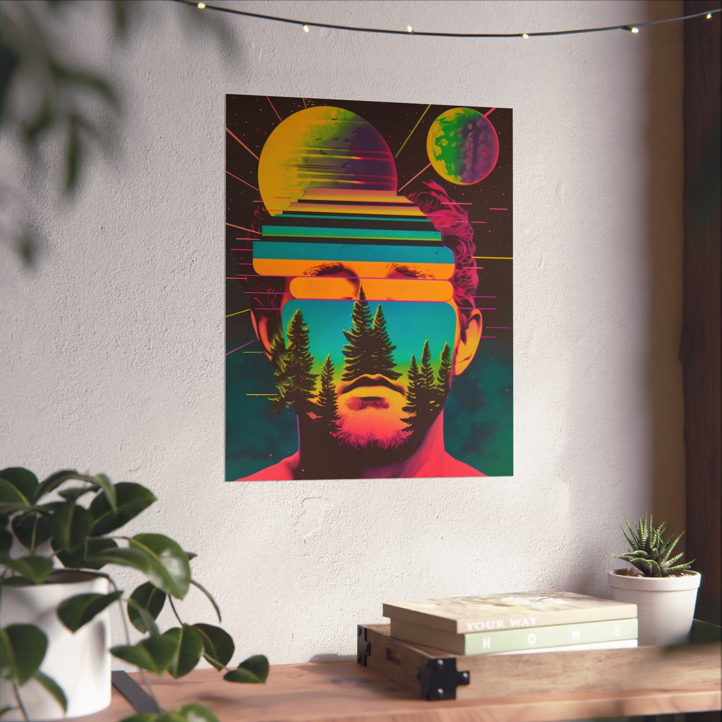 Cosmic Intentions II Poster Art Print | Retro Psychedelic Poster