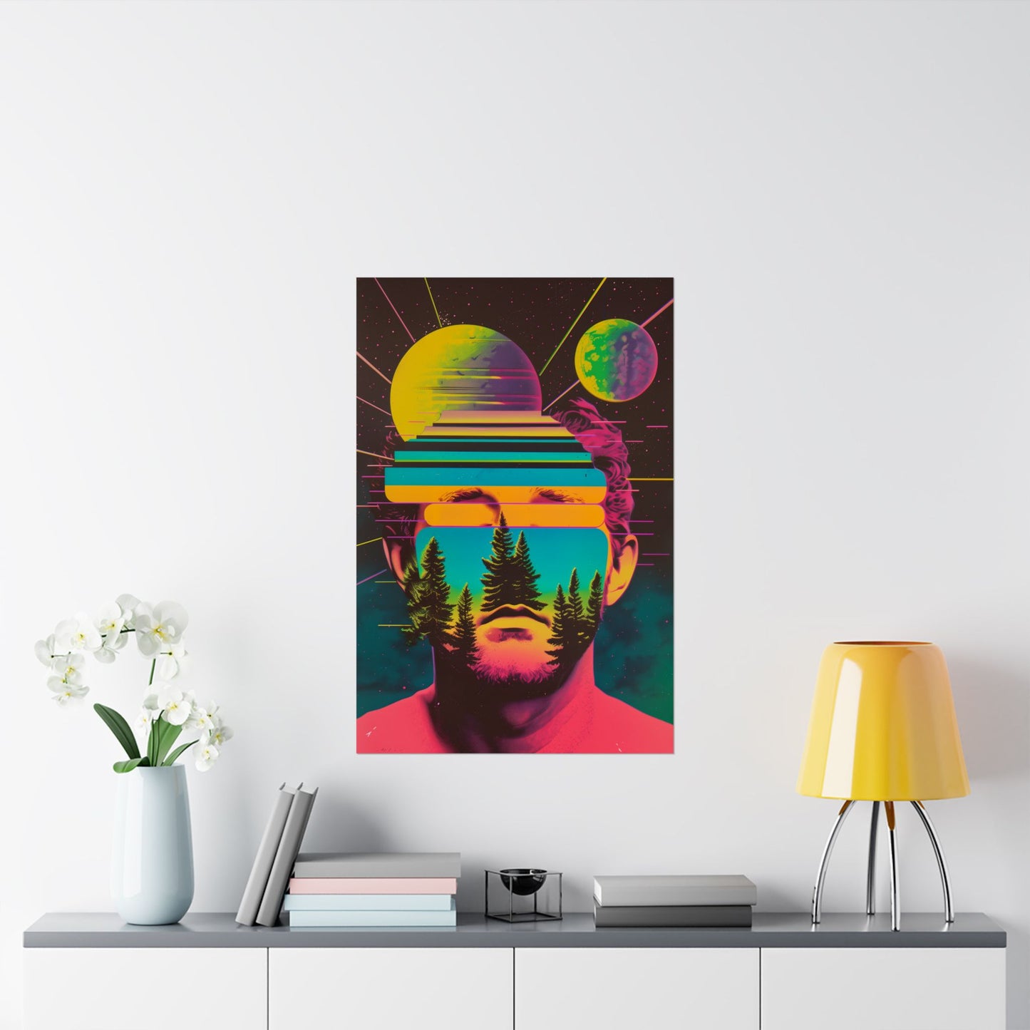 Cosmic Intentions II Poster Art Print | Retro Psychedelic Poster