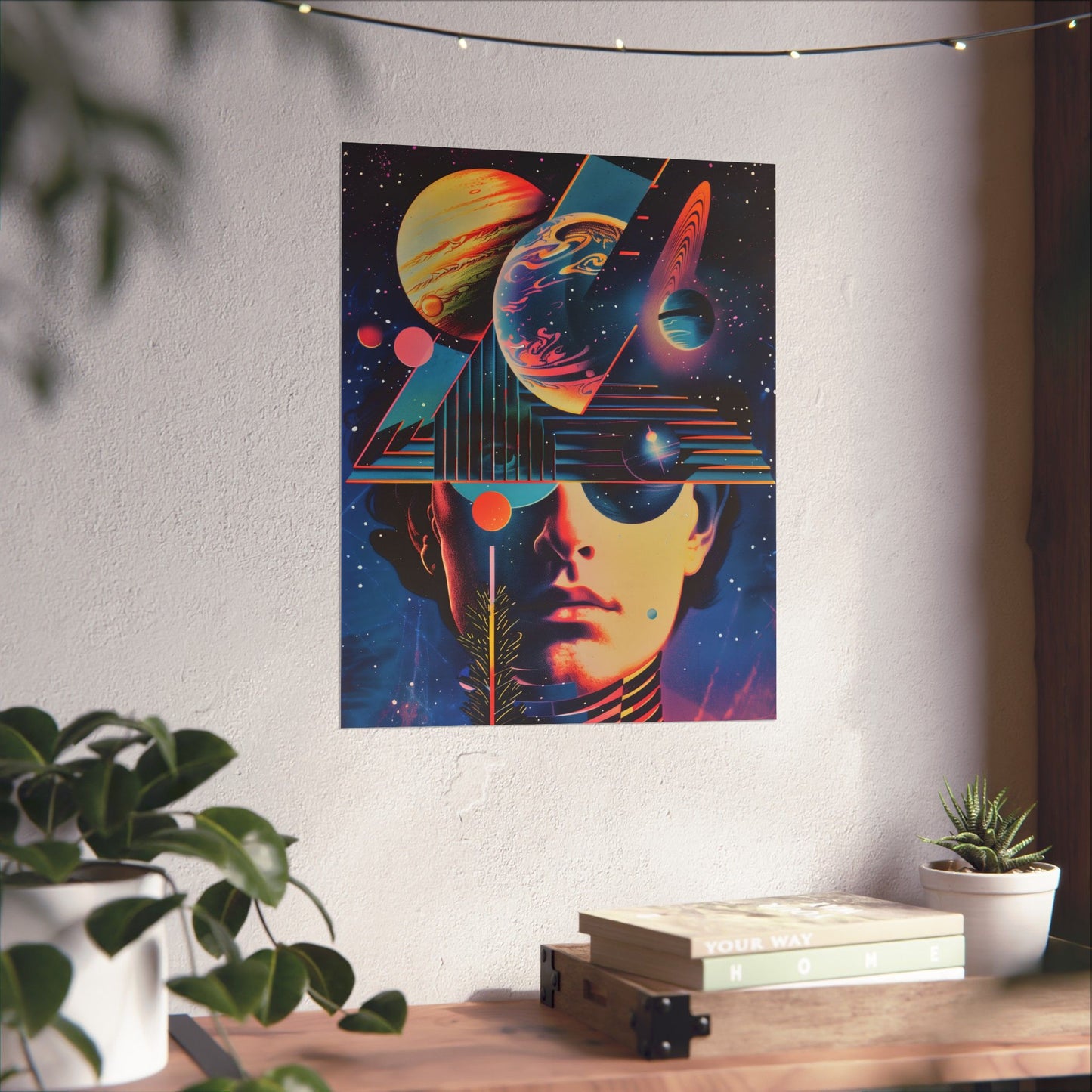 Cosmic Intentions Poster Art Print | Geometric Outer Space Fine Art Decor