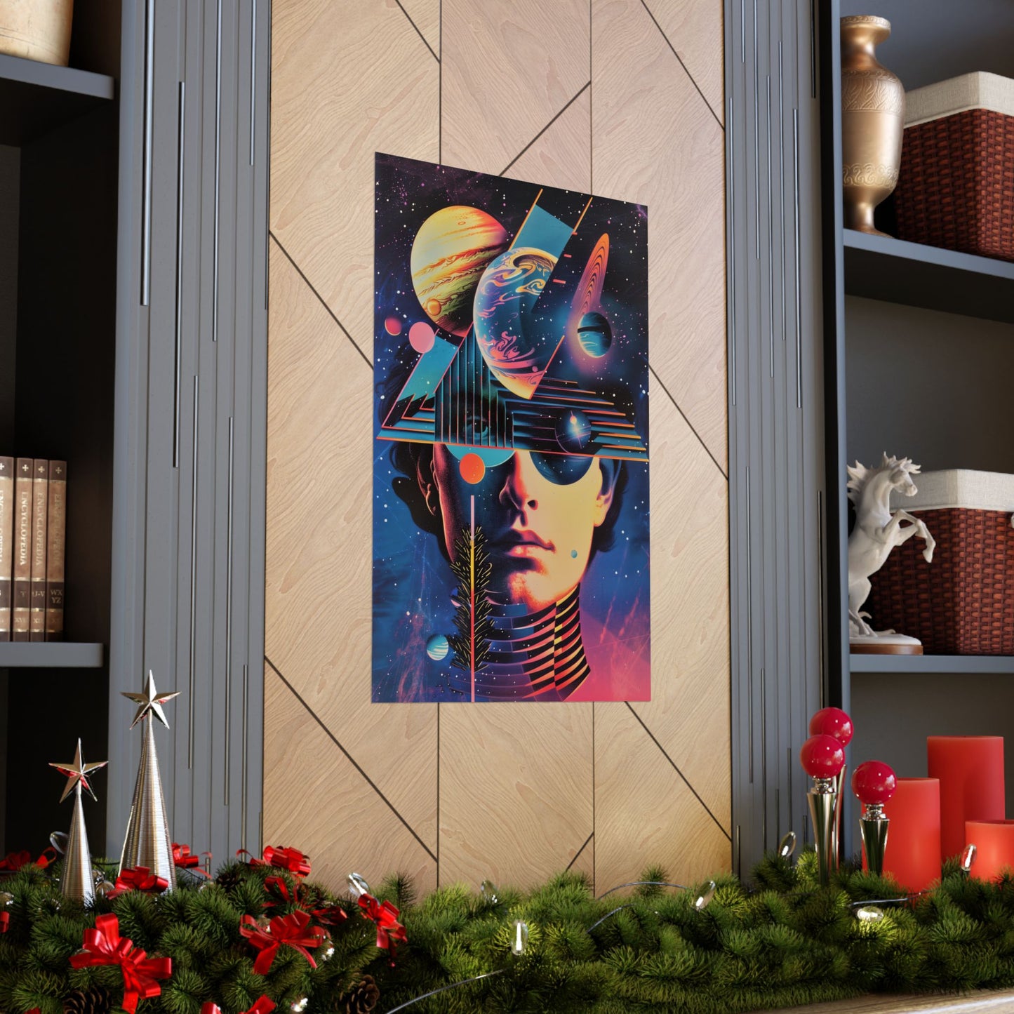 Cosmic Intentions Poster Art Print | Geometric Outer Space Fine Art Decor