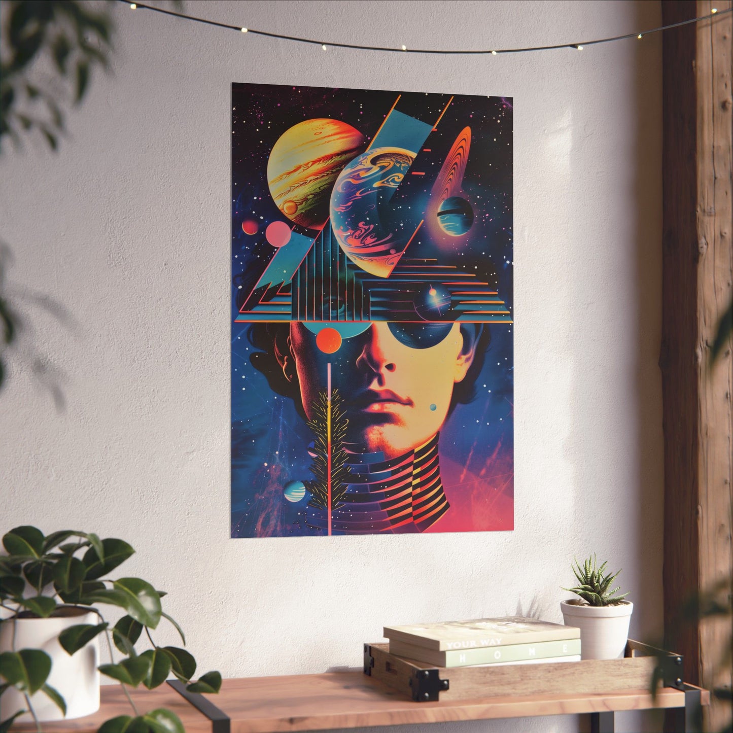 Cosmic Intentions Poster Art Print | Geometric Outer Space Fine Art Decor