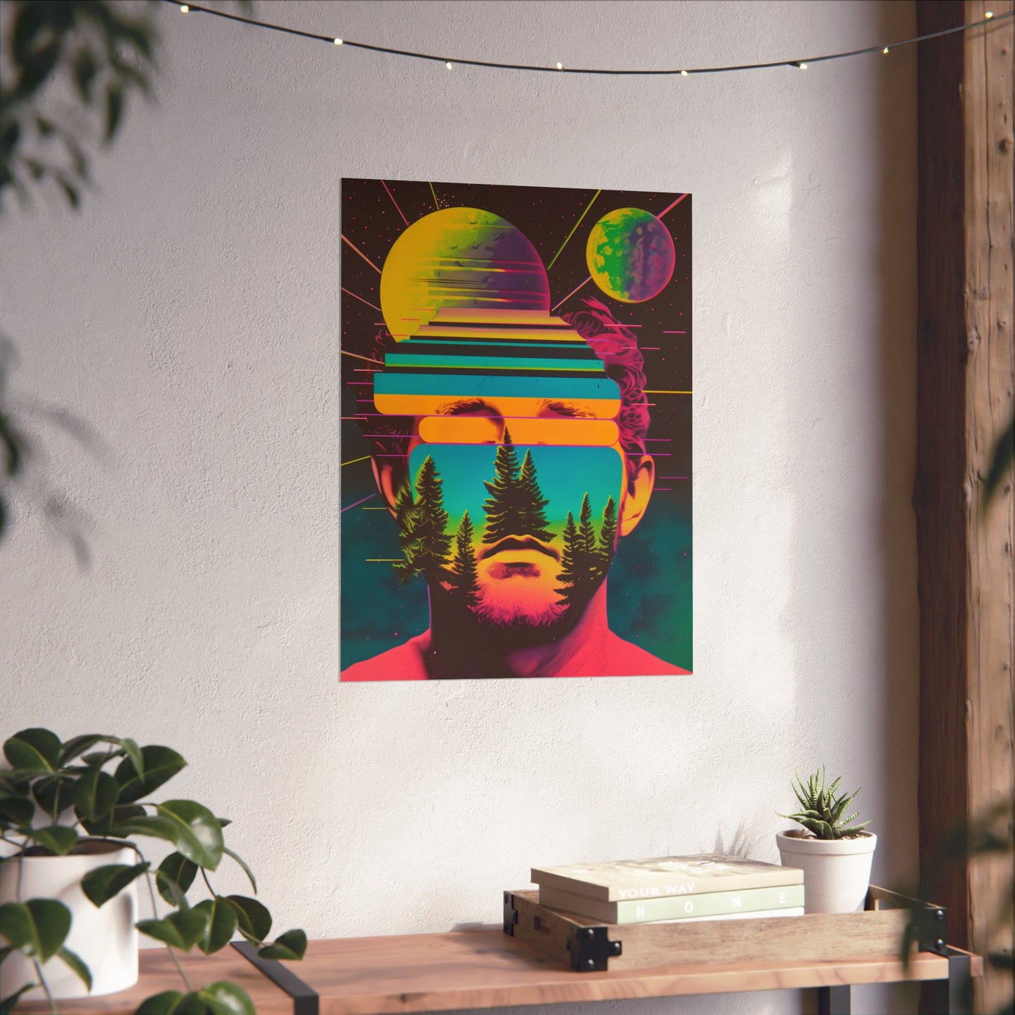 Cosmic Intentions II Poster Art Print | Retro Psychedelic Poster