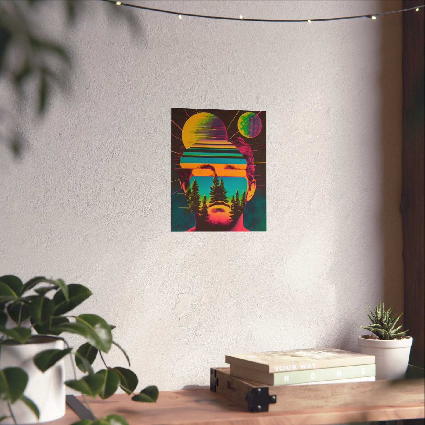 Cosmic Intentions II Poster Art Print | Retro Psychedelic Poster