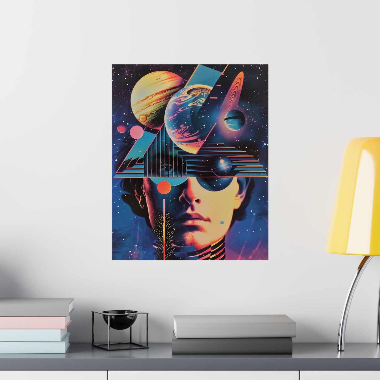 Cosmic Intentions Poster Art Print | Geometric Outer Space Fine Art Decor