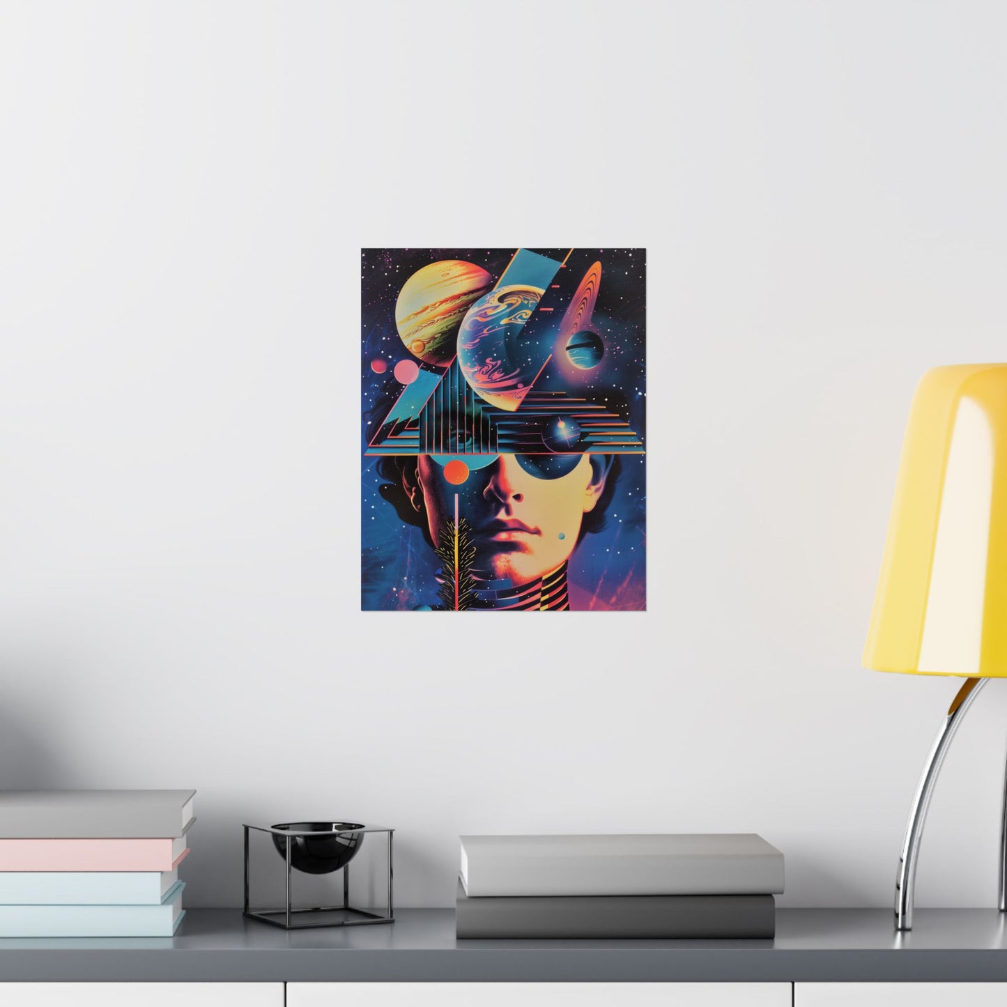 Cosmic Intentions Poster Art Print | Geometric Outer Space Fine Art Decor
