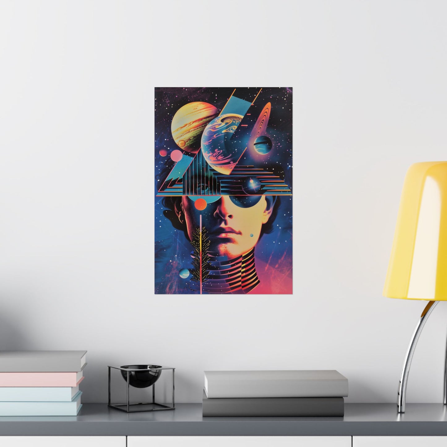 Cosmic Intentions Poster Art Print | Geometric Outer Space Fine Art Decor