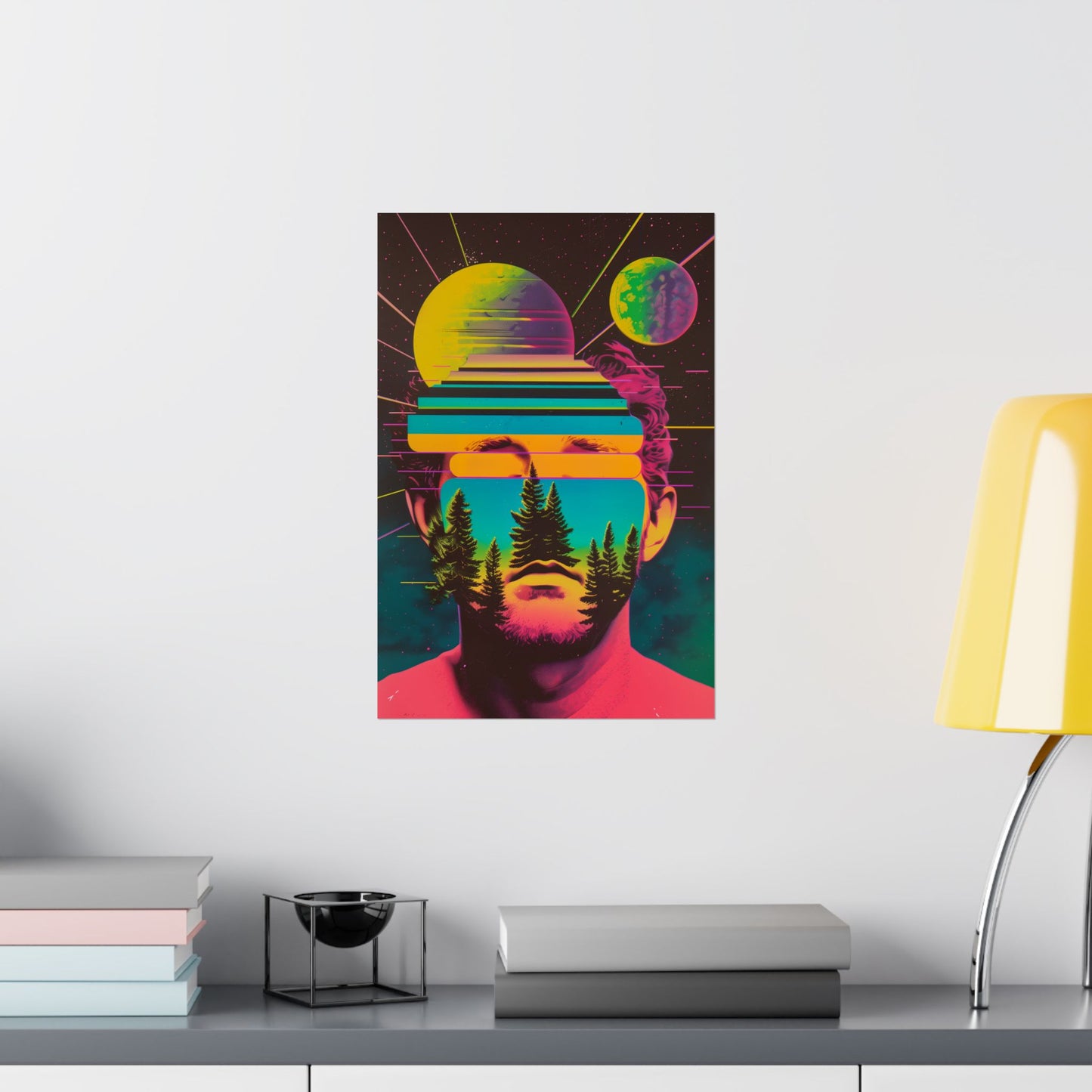 Cosmic Intentions II Poster Art Print | Retro Psychedelic Poster