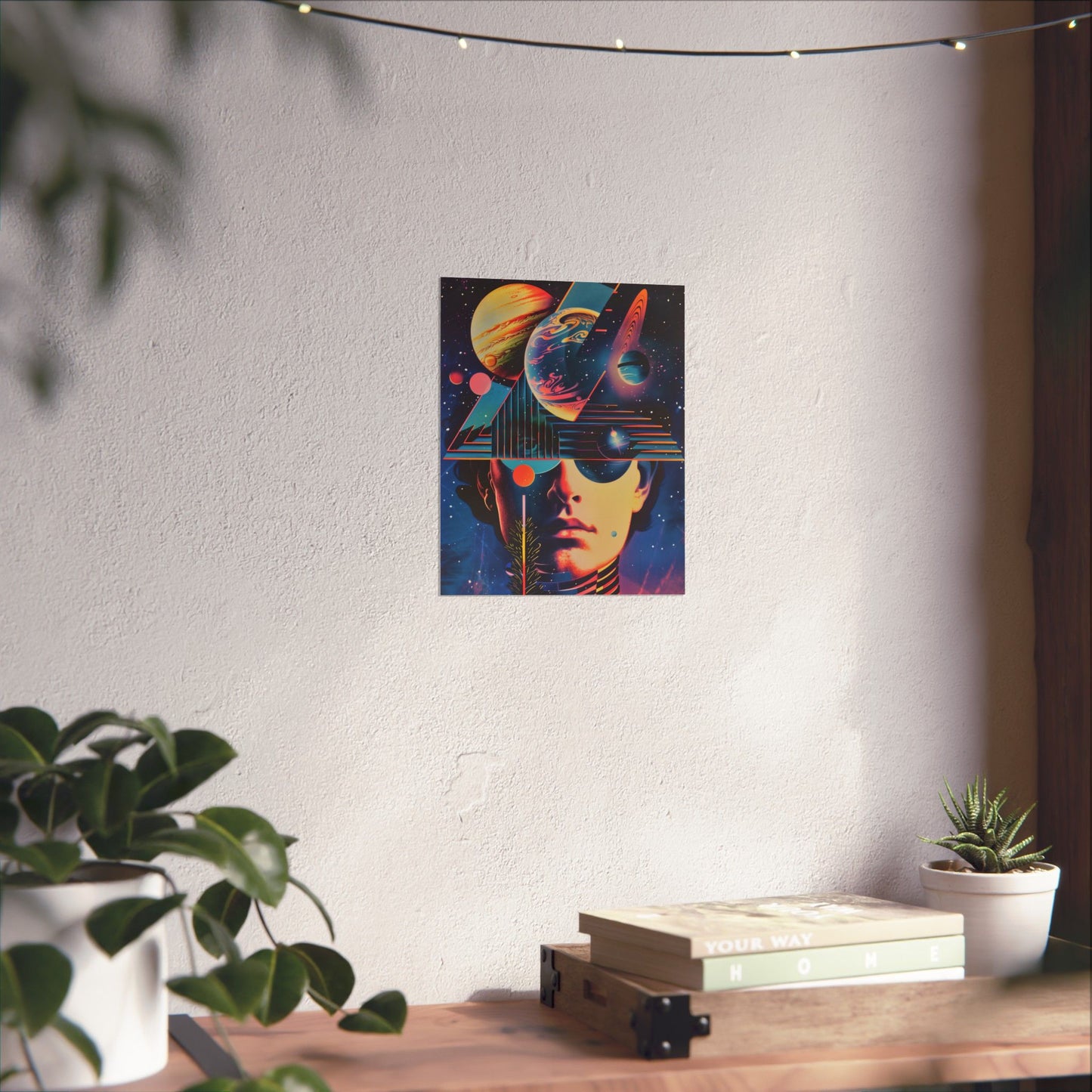 Cosmic Intentions Poster Art Print | Geometric Outer Space Fine Art Decor