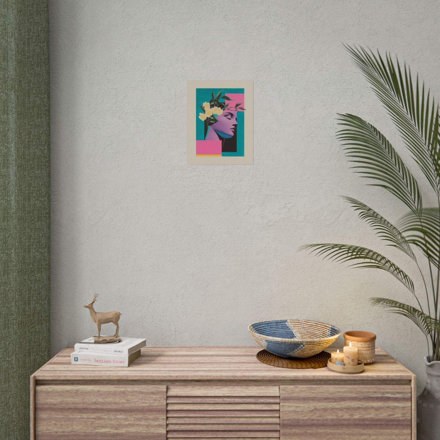 Geometric Pop Art Vaporwave Poster | Wall Art Poster Print | Minimalist Home Decor | Aesthetic 80's Inspired Room Decoration
