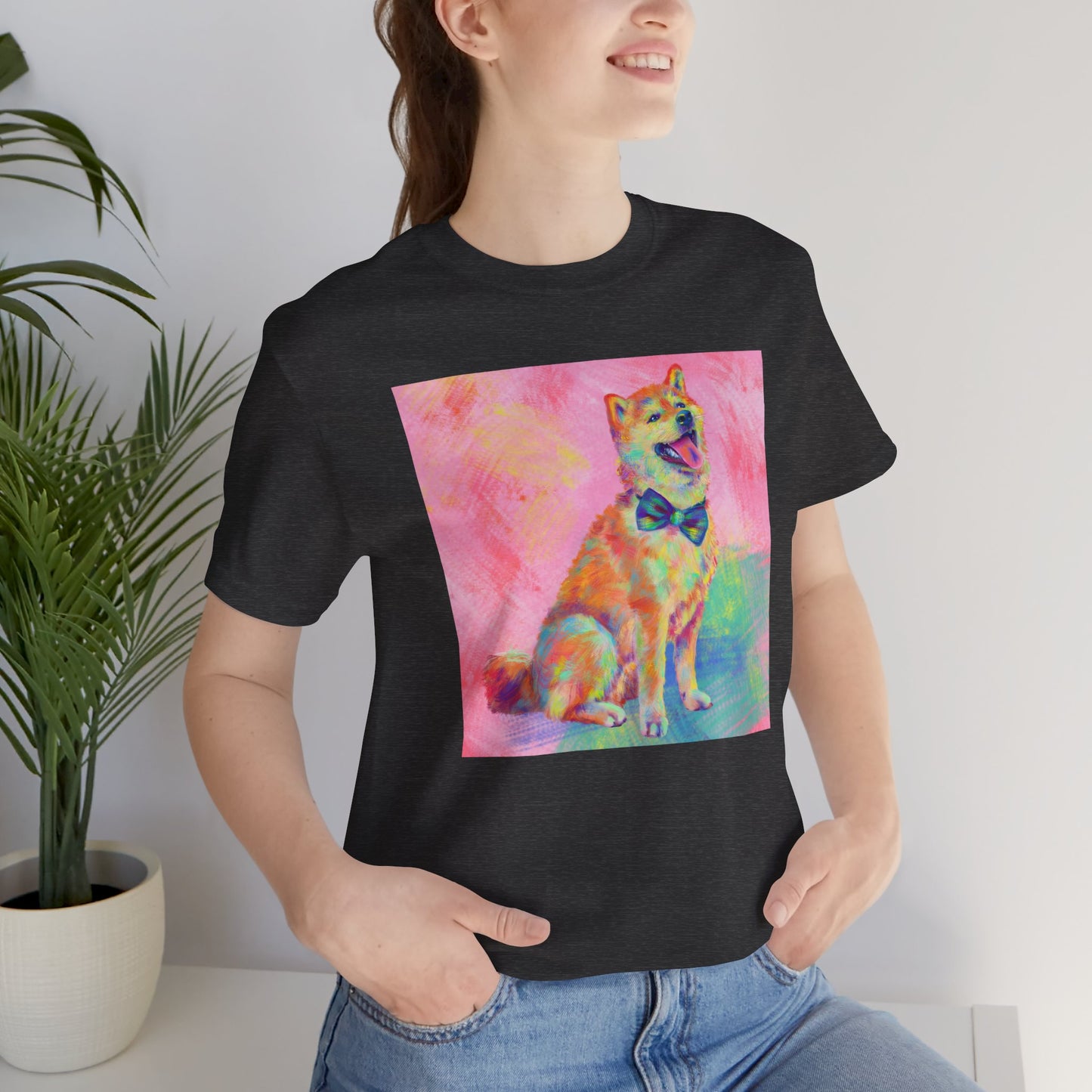 Colorful Shiba Inu Shirt - Painterly Pop Art Dog Tee