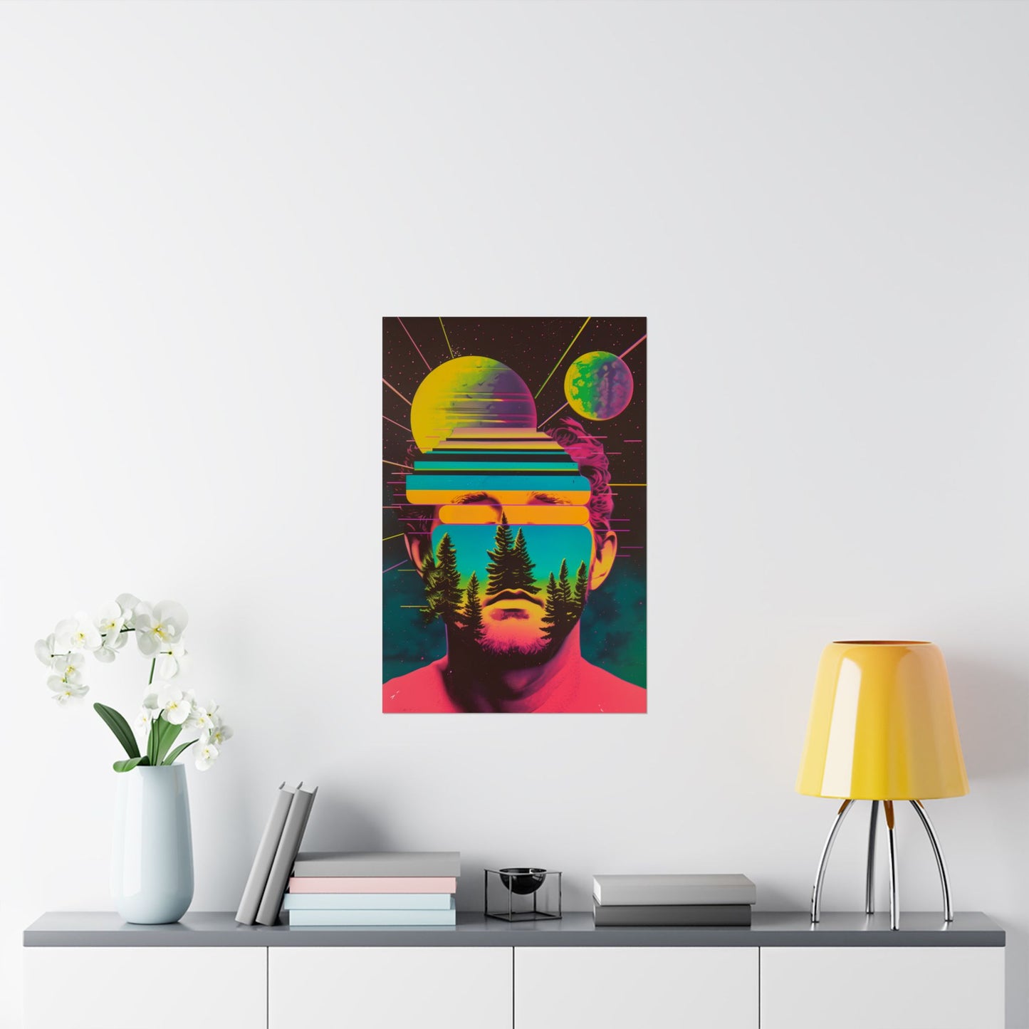 Cosmic Intentions II Poster Art Print | Retro Psychedelic Poster
