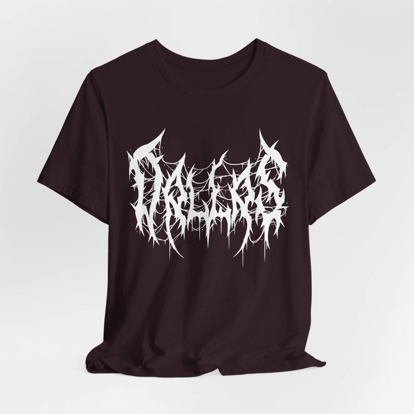 Dallas Heavy Metal Logo T-Shirt - Black and White Graphic Tee