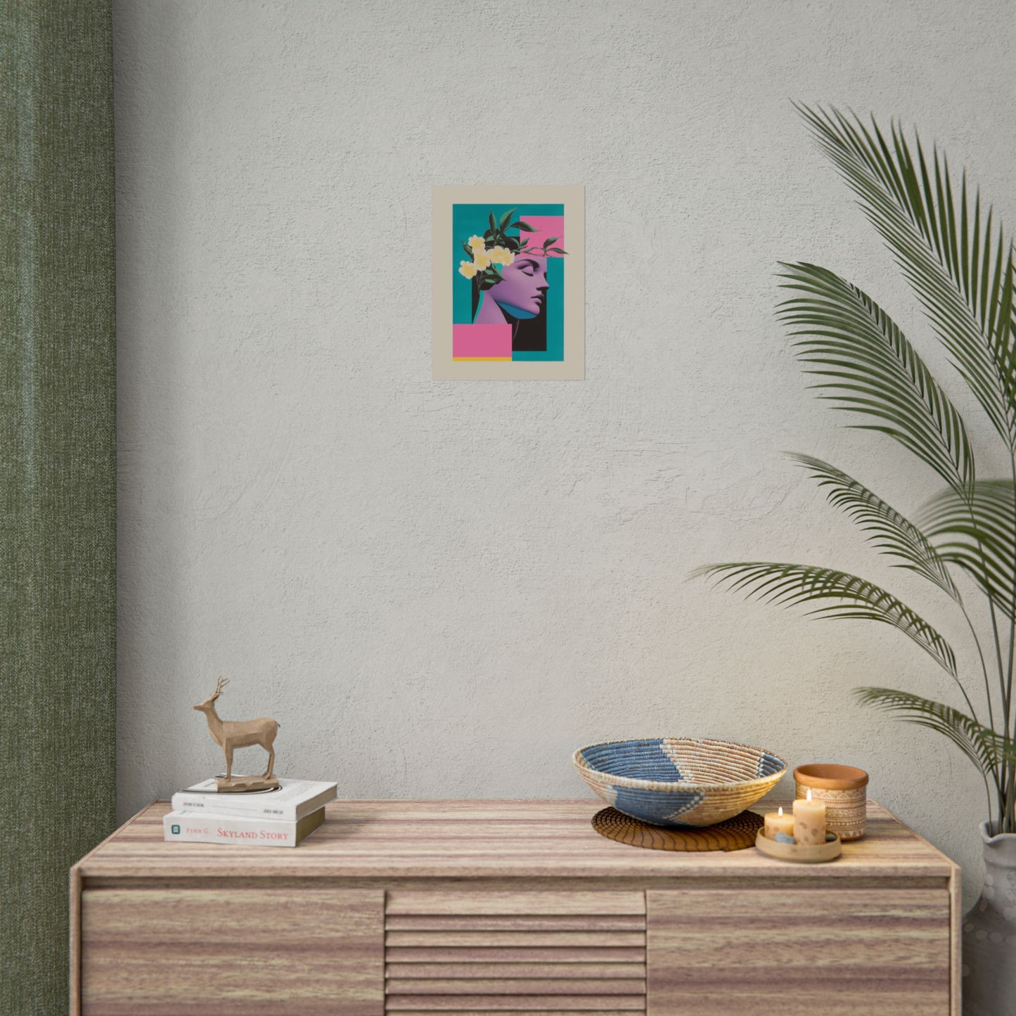 Geometric Pop Art Vaporwave Poster | Wall Art Poster Print | Minimalist Home Decor | Aesthetic 80's Inspired Room Decoration