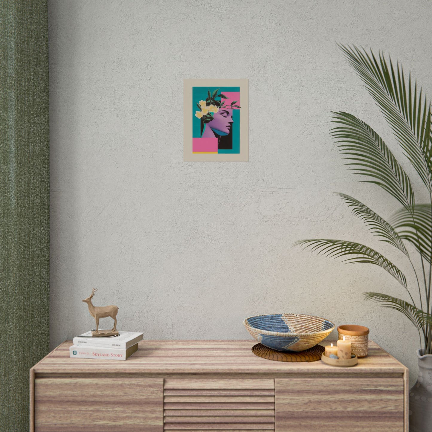Geometric Pop Art Vaporwave Poster | Wall Art Poster Print | Minimalist Home Decor | Aesthetic 80's Inspired Room Decoration