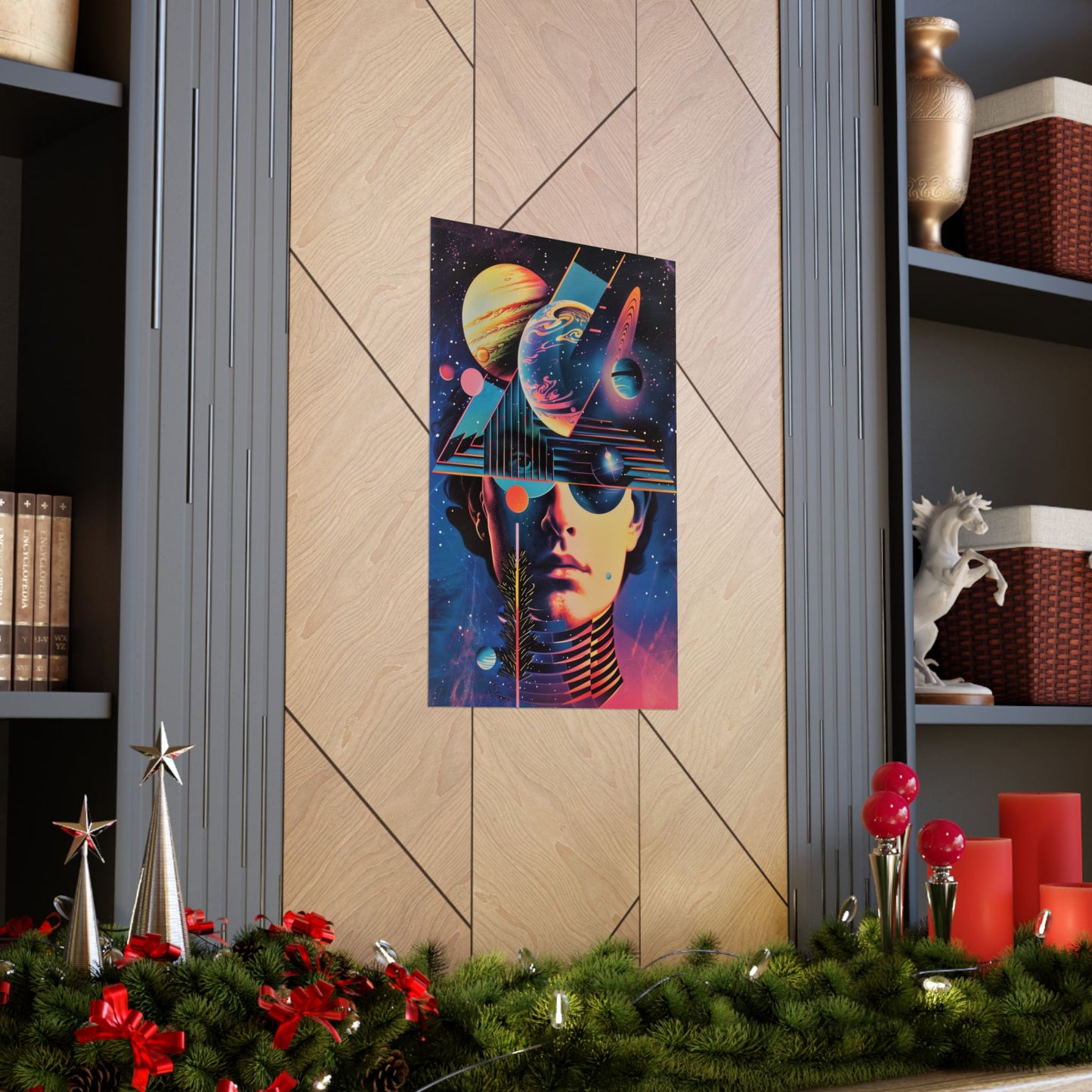 Cosmic Intentions Poster Art Print | Geometric Outer Space Fine Art Decor