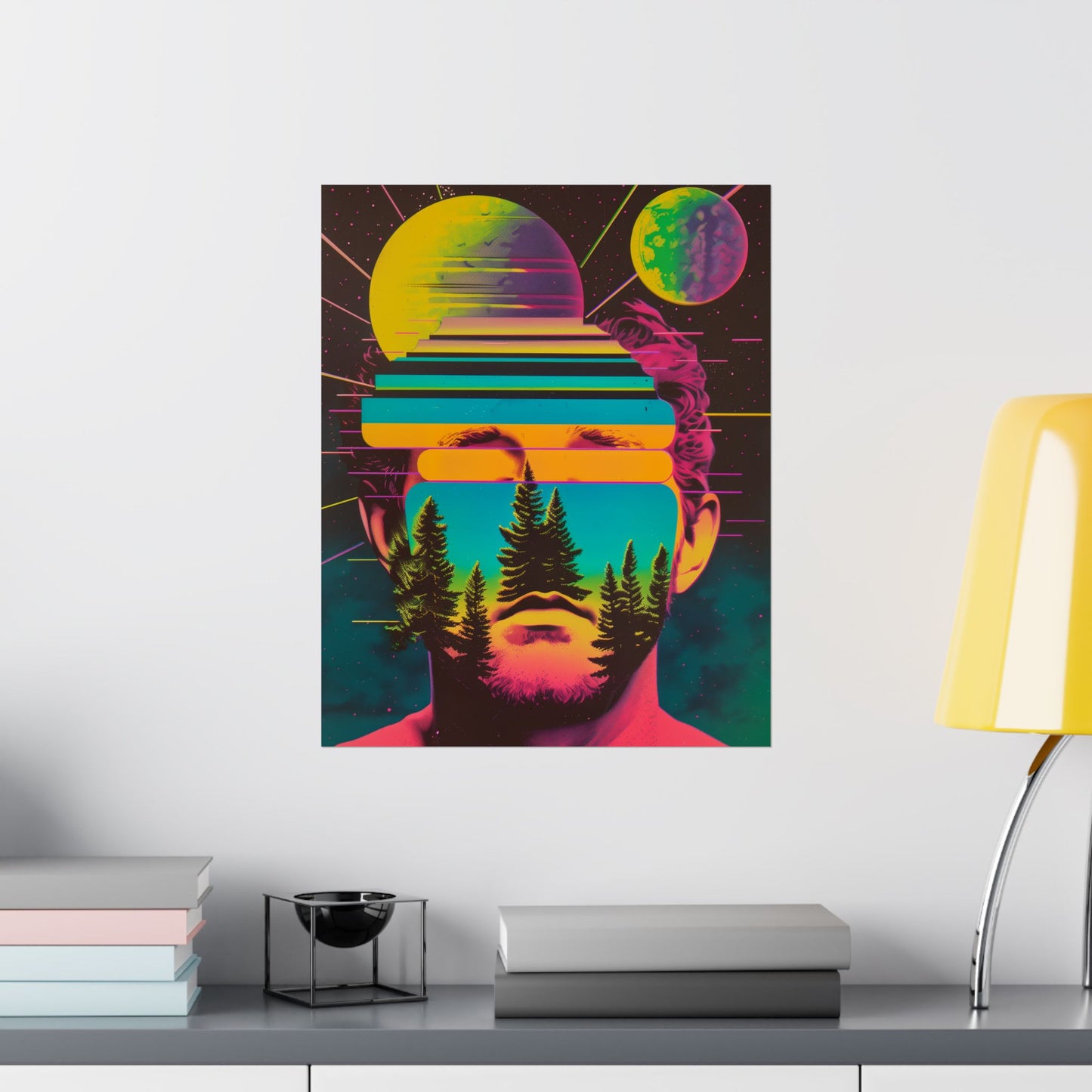 Cosmic Intentions II Poster Art Print | Retro Psychedelic Poster