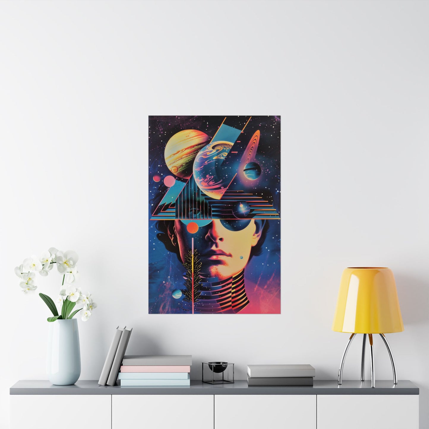 Cosmic Intentions Poster Art Print | Geometric Outer Space Fine Art Decor