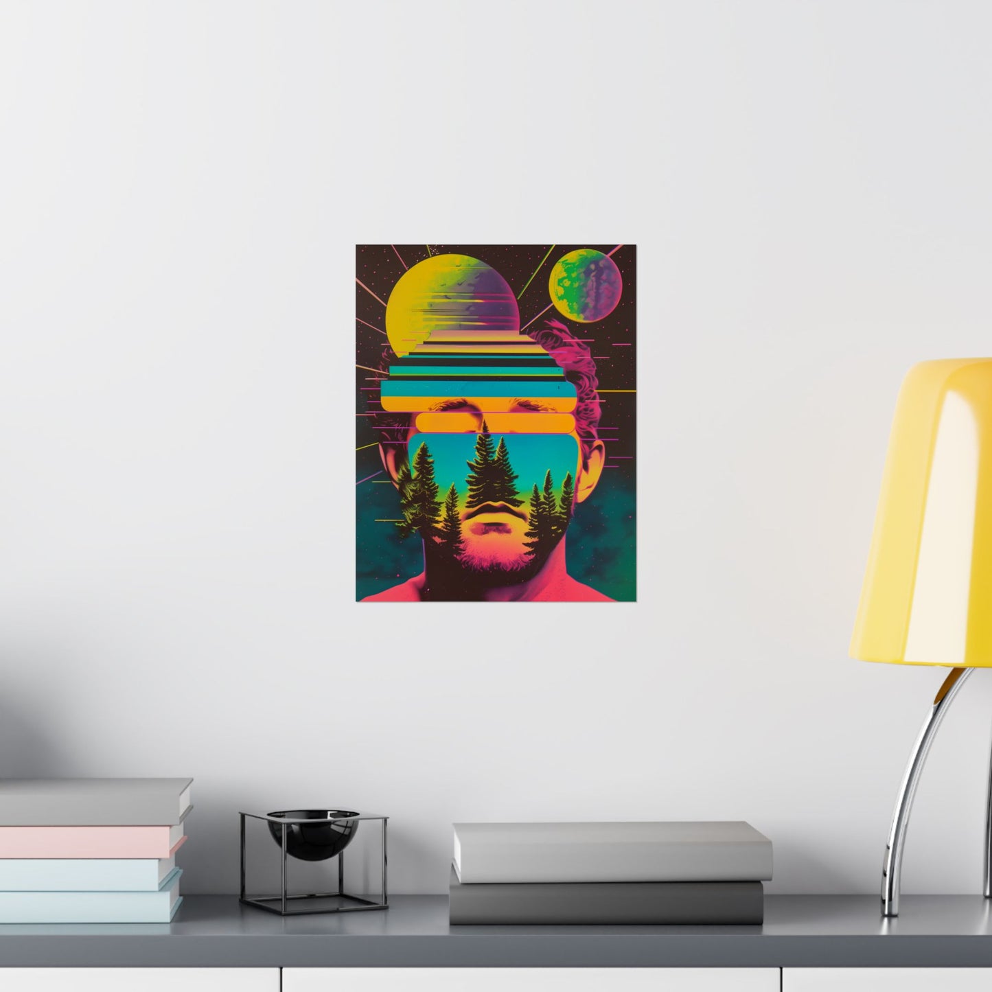 Cosmic Intentions II Poster Art Print | Retro Psychedelic Poster