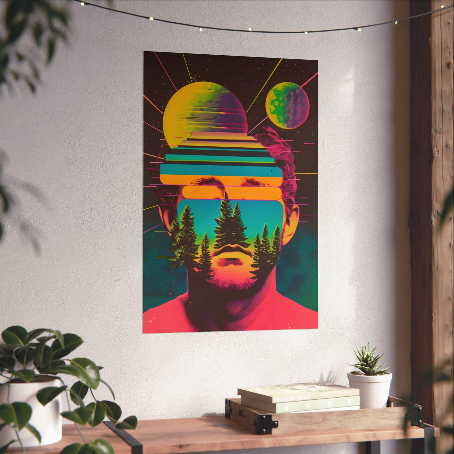 Cosmic Intentions II Poster Art Print | Retro Psychedelic Poster