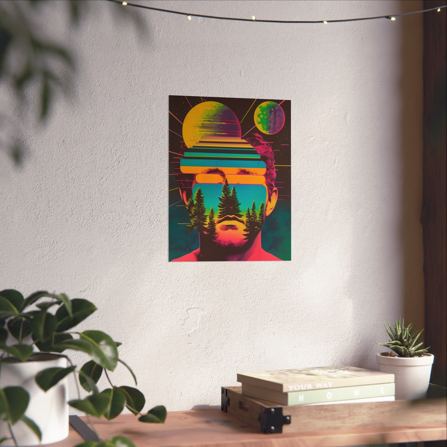 Cosmic Intentions II Poster Art Print | Retro Psychedelic Poster