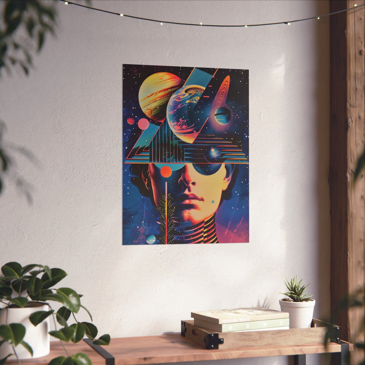 Cosmic Intentions Poster Art Print | Geometric Outer Space Fine Art Decor
