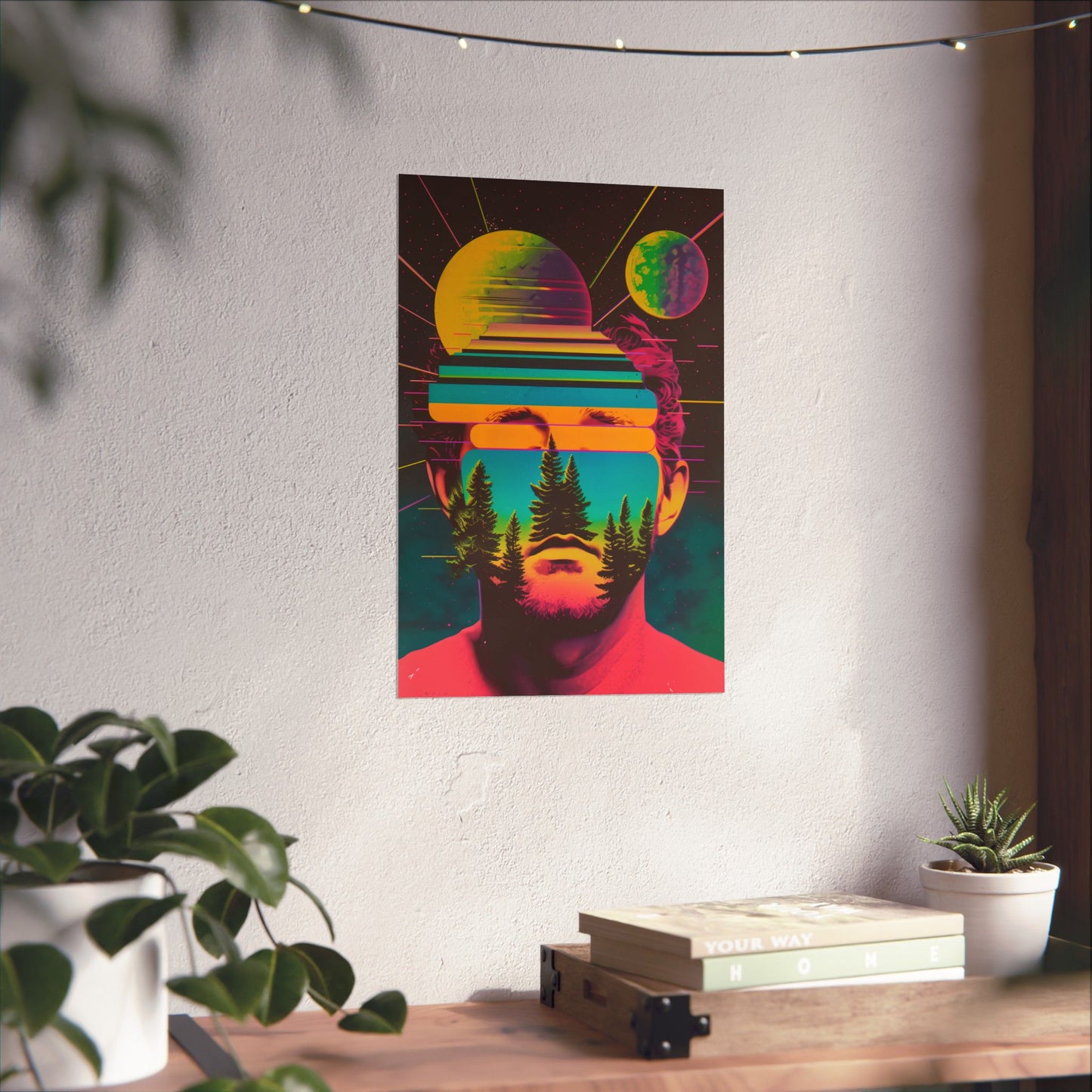 Cosmic Intentions II Poster Art Print | Retro Psychedelic Poster