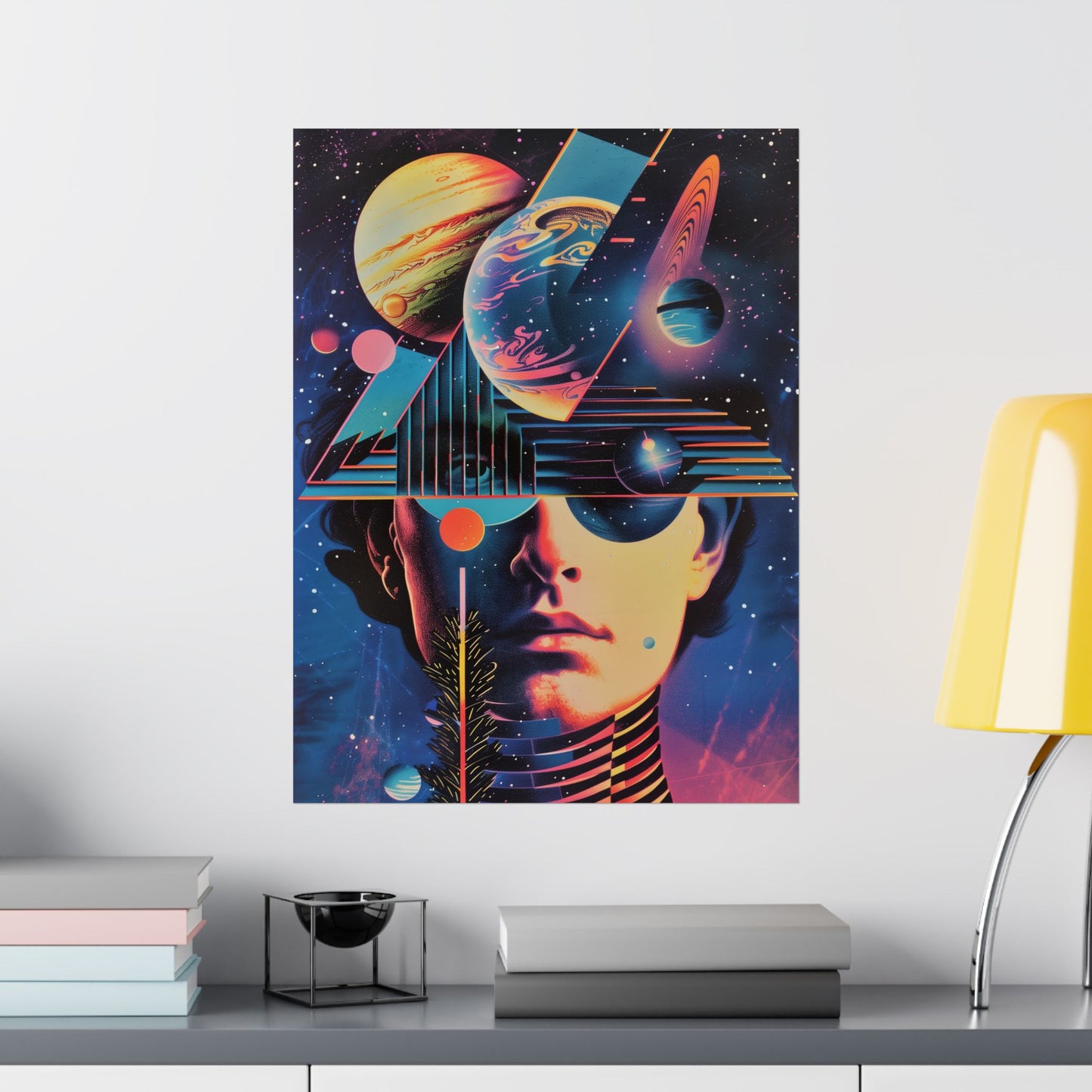 Cosmic Intentions Poster Art Print | Geometric Outer Space Fine Art Decor