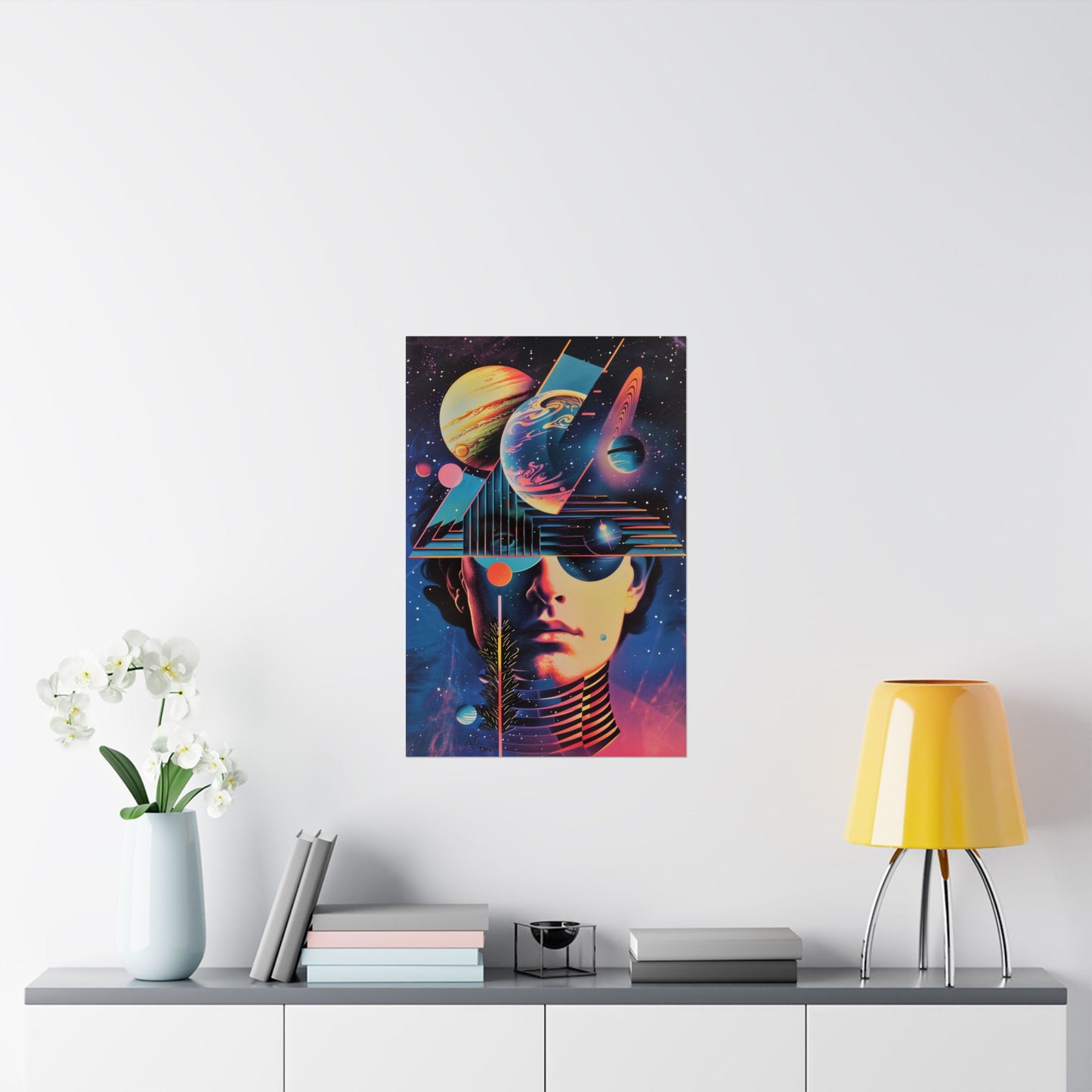 Cosmic Intentions Poster Art Print | Geometric Outer Space Fine Art Decor