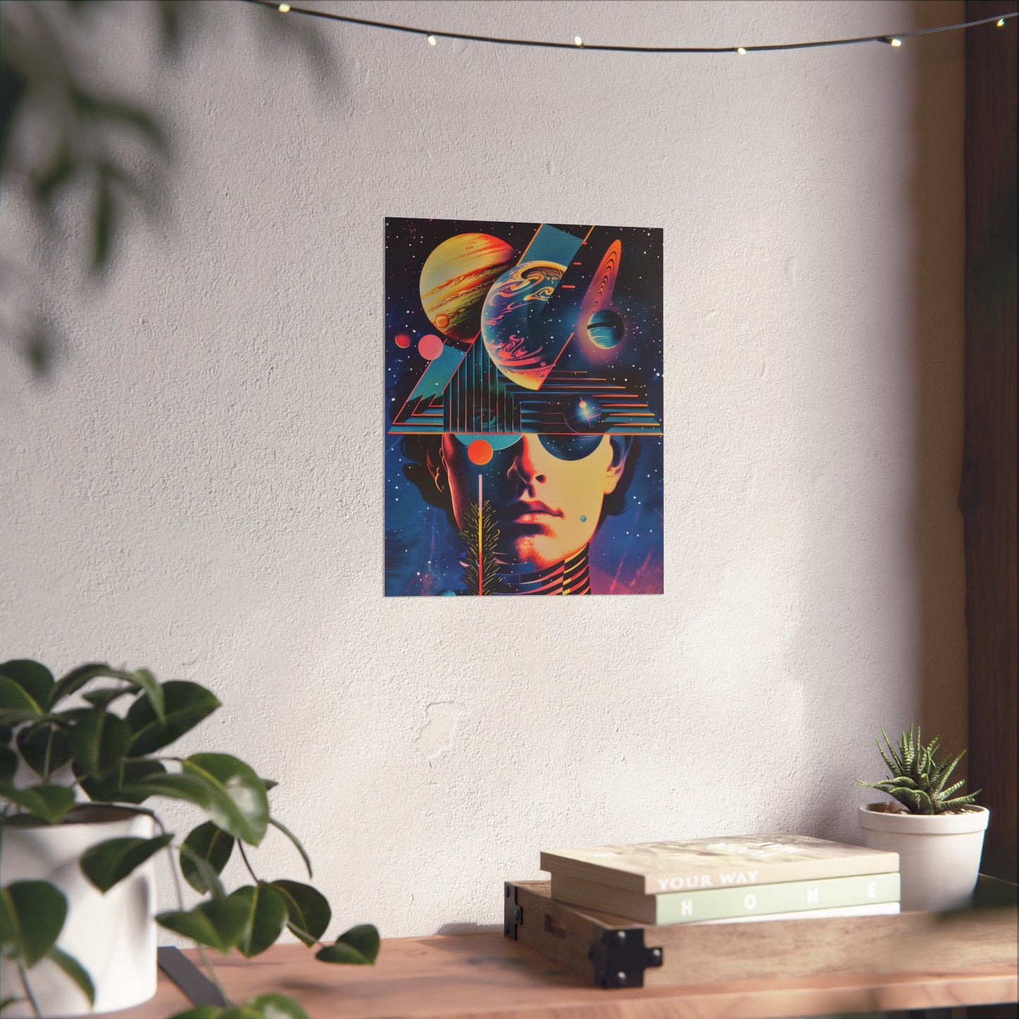 Cosmic Intentions Poster Art Print | Geometric Outer Space Fine Art Decor