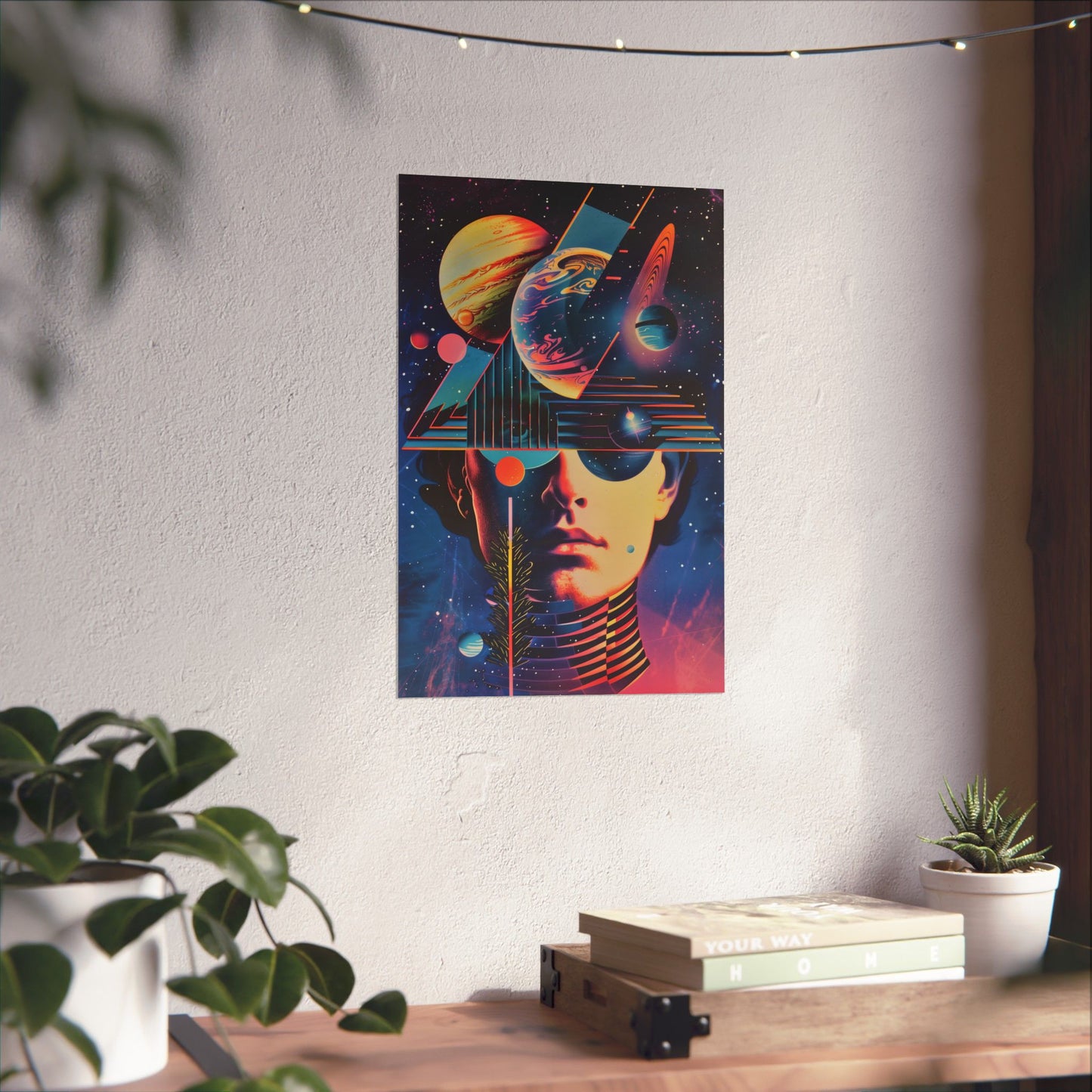 Cosmic Intentions Poster Art Print | Geometric Outer Space Fine Art Decor