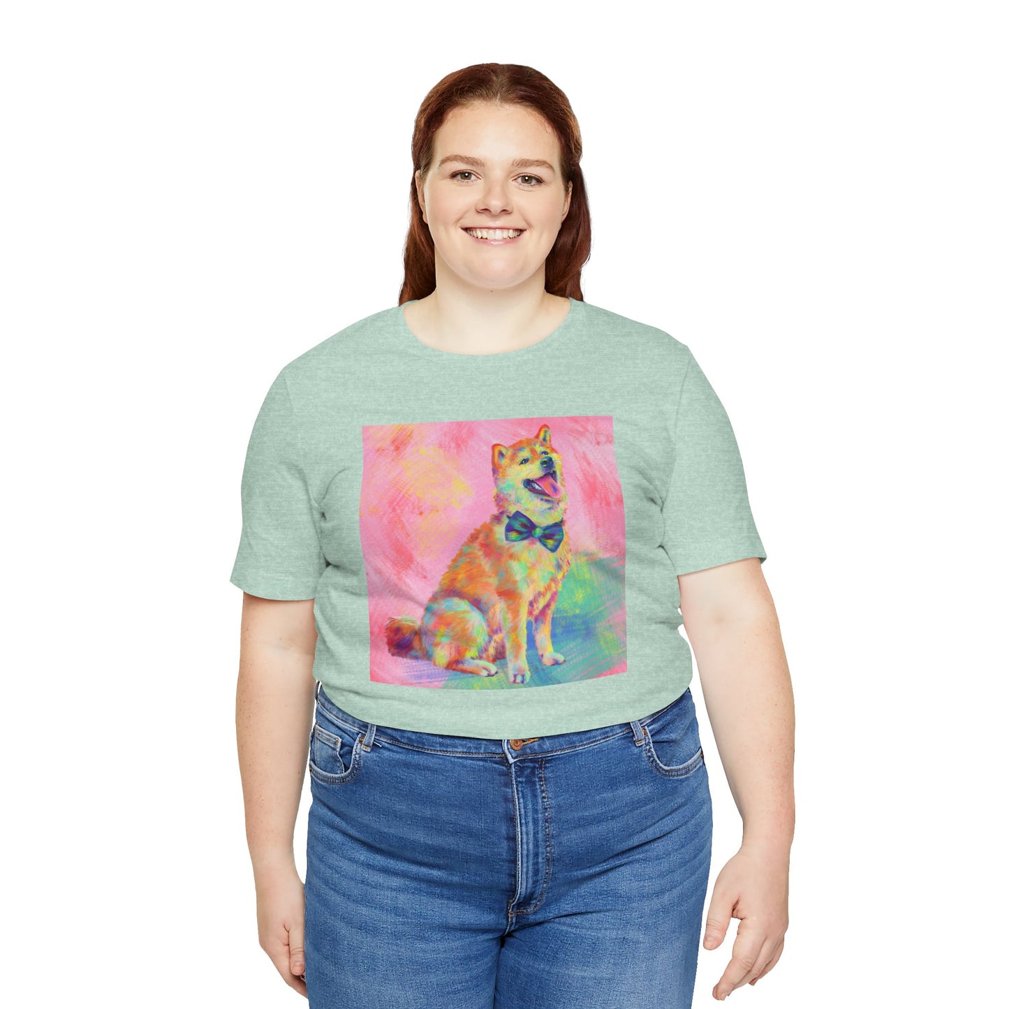 Colorful Shiba Inu Shirt - Painterly Pop Art Dog Tee