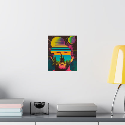 Cosmic Intentions II Poster Art Print | Retro Psychedelic Poster