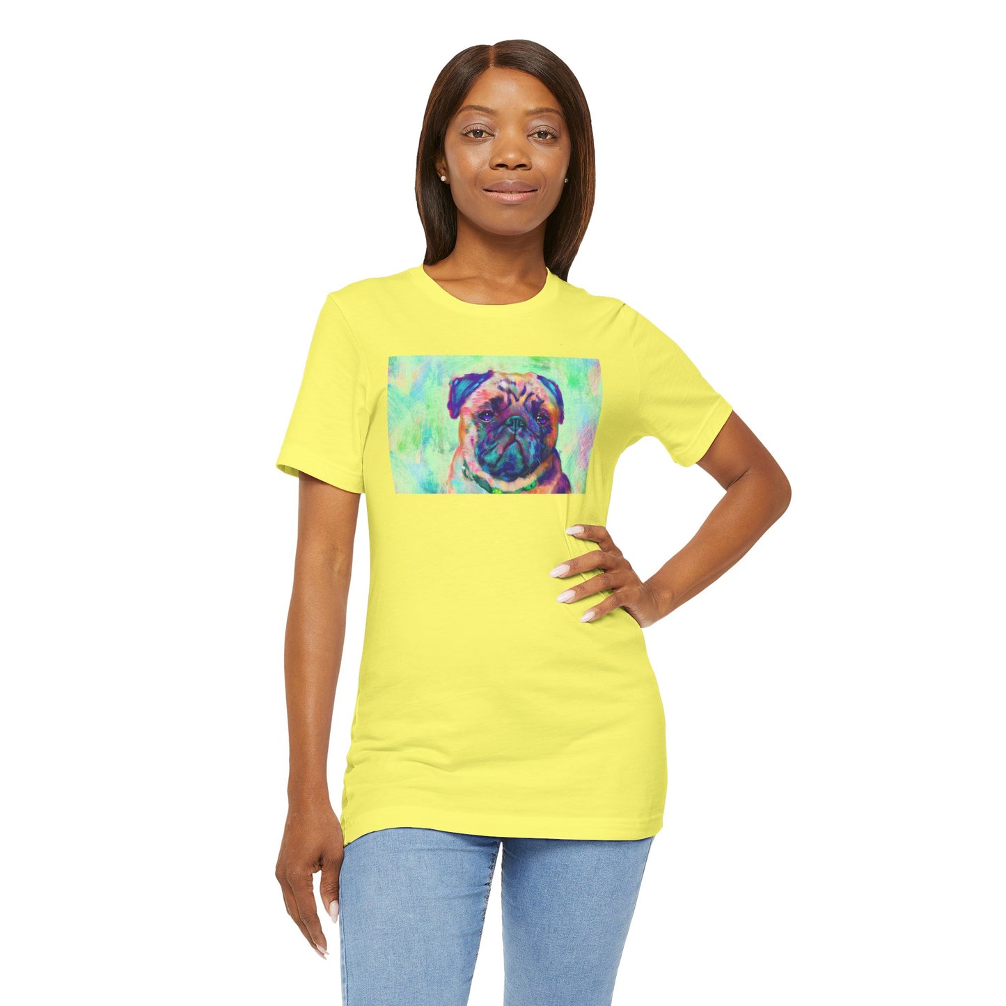 Colorful Pug Shirt - Painterly Pop Art Dog Tee