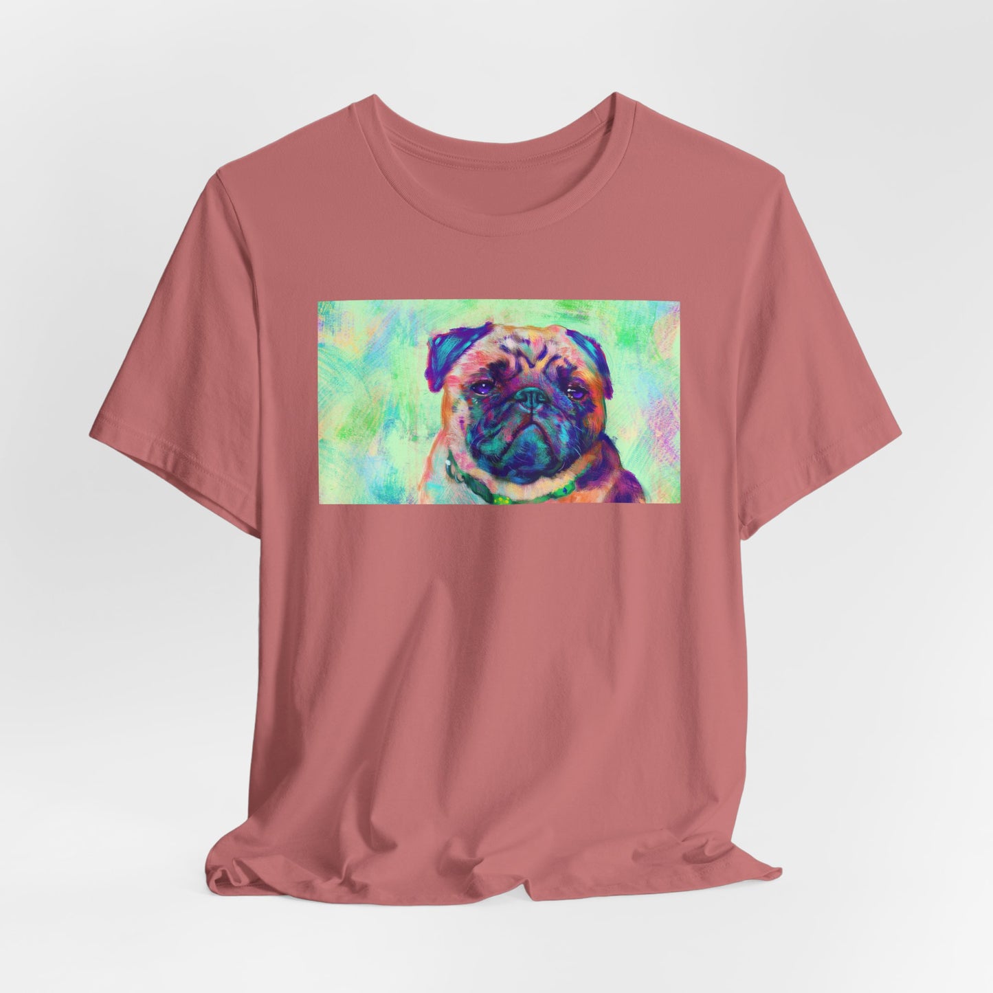 Colorful Pug Shirt - Painterly Pop Art Dog Tee