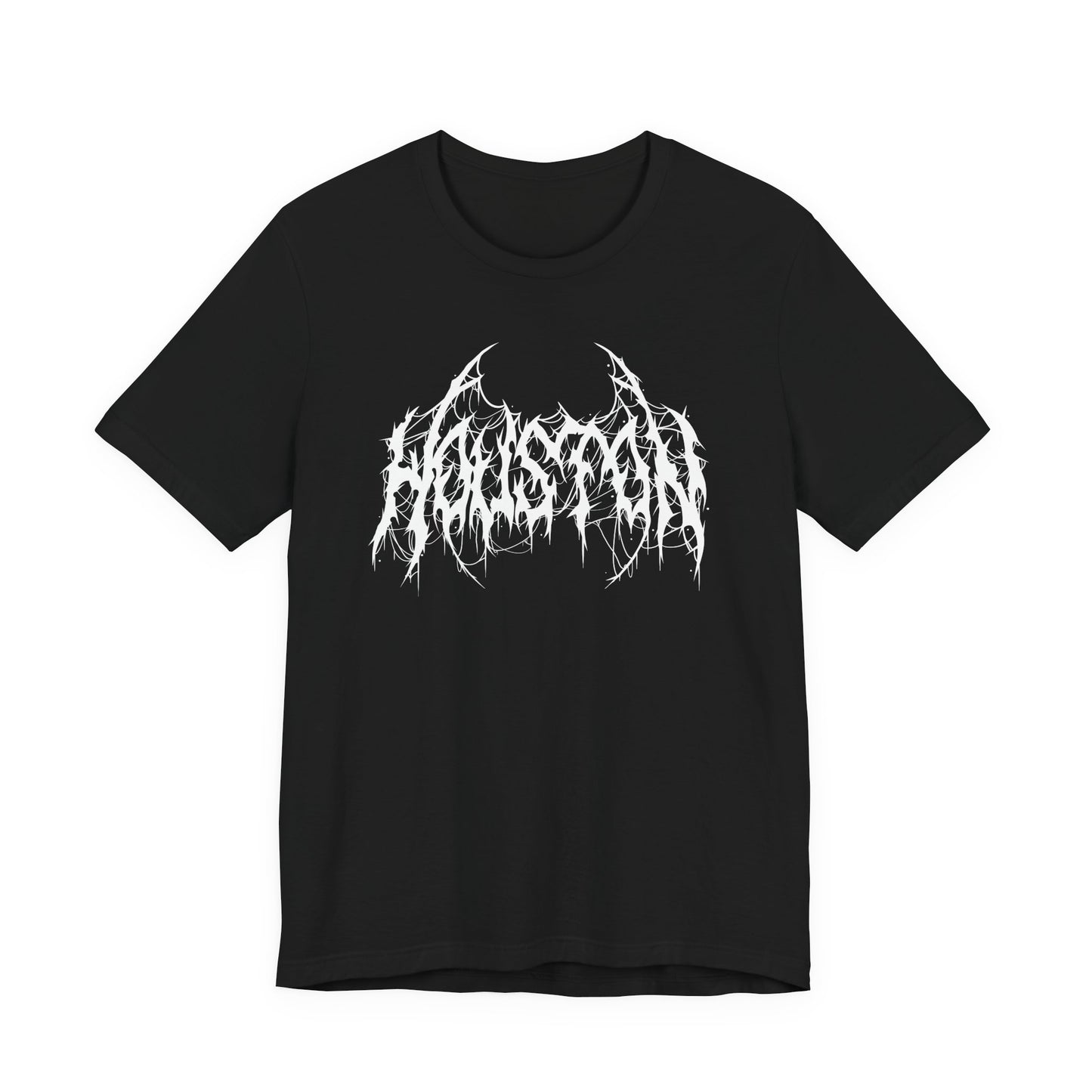 Houston Heavy Metal Logo T-Shirt - Black and White Graphic Tee