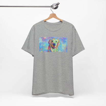 Colorful Golden Retriever Shirt - Painterly Pop Art Dog Tee