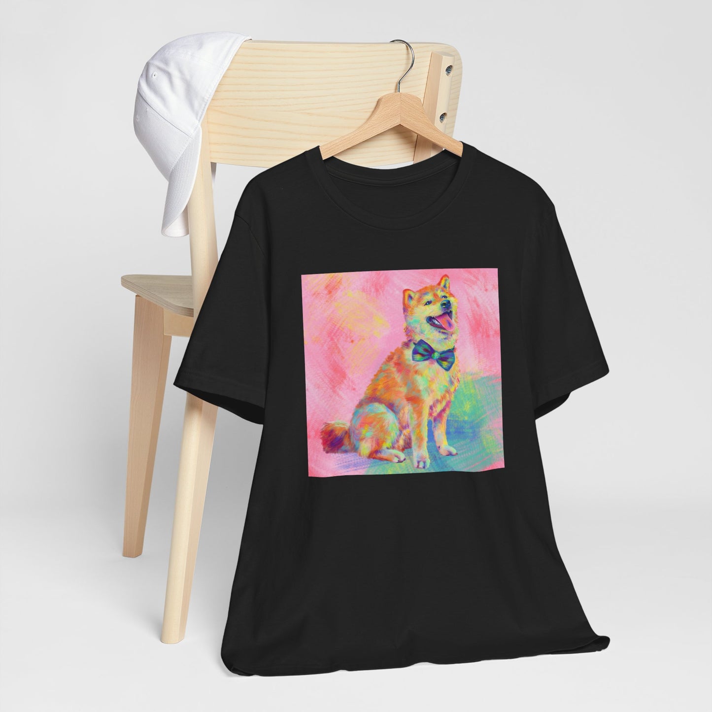Colorful Shiba Inu Shirt - Painterly Pop Art Dog Tee