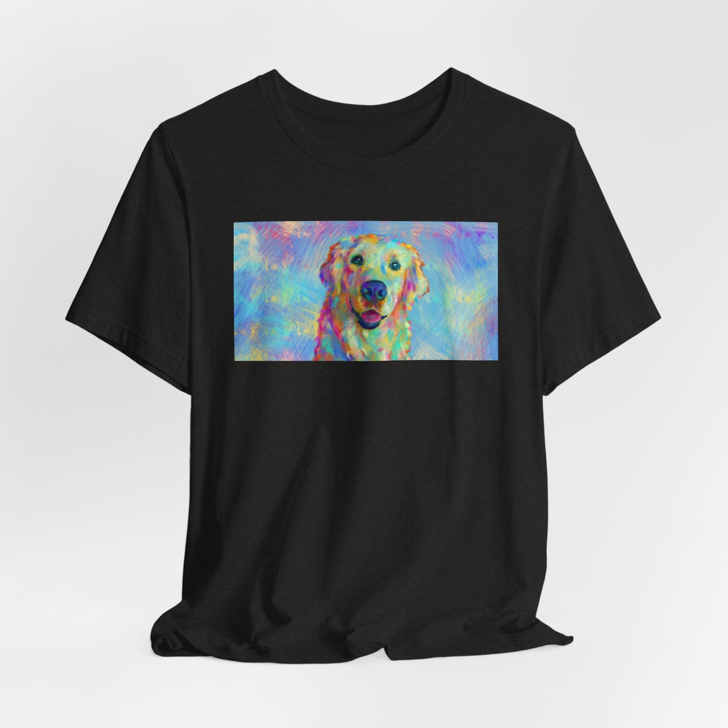 Colorful Golden Retriever Shirt - Painterly Pop Art Dog Tee