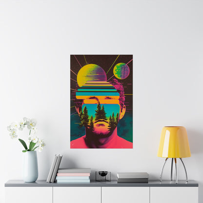 Cosmic Intentions II Poster Art Print | Retro Psychedelic Poster