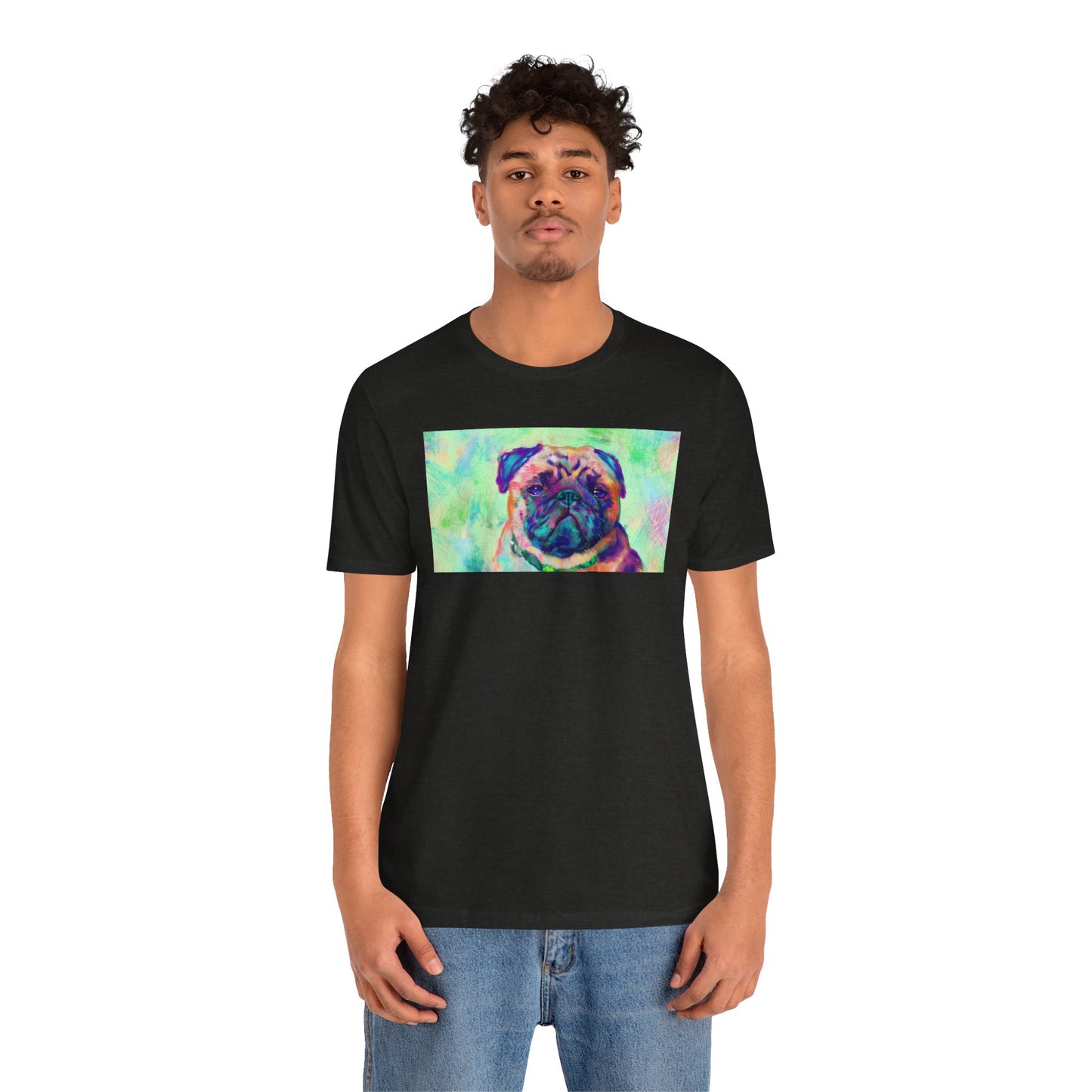 Colorful Pug Shirt - Painterly Pop Art Dog Tee