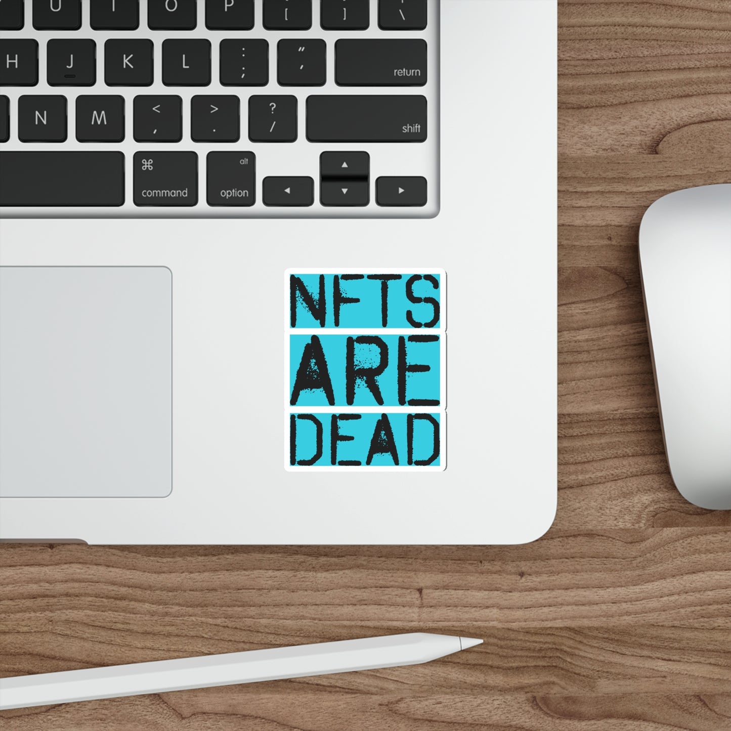 NFTs are Dead Sticker | Non Fungible Token Cryptocurrency Decal | Funny Vinyl Decor