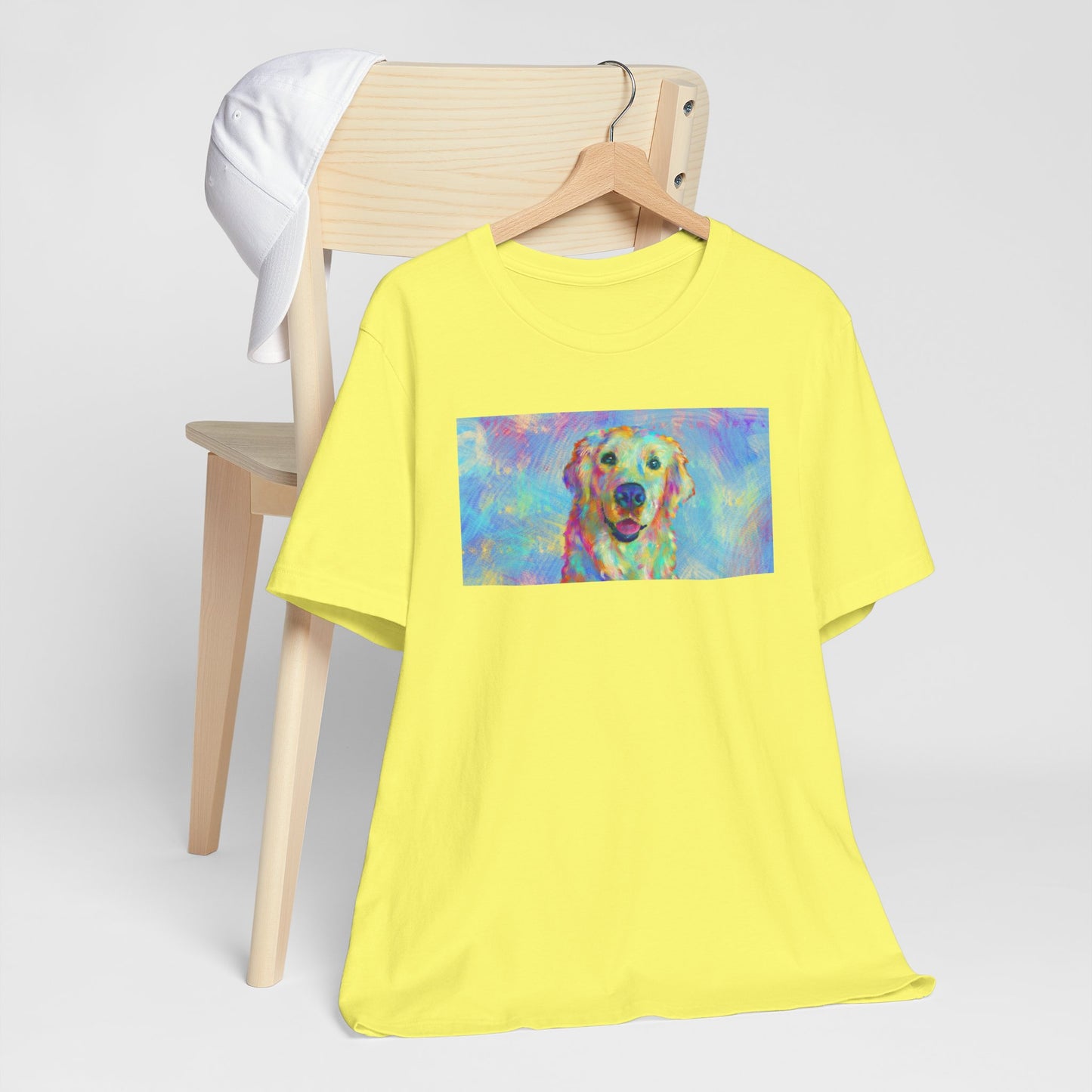 Colorful Golden Retriever Shirt - Painterly Pop Art Dog Tee