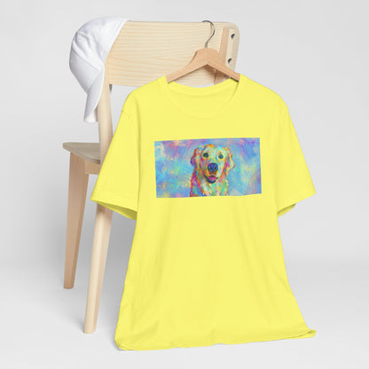 Colorful Golden Retriever Shirt - Painterly Pop Art Dog Tee