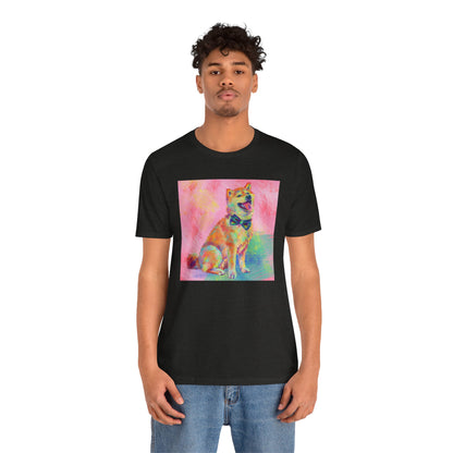 Colorful Shiba Inu Shirt - Painterly Pop Art Dog Tee