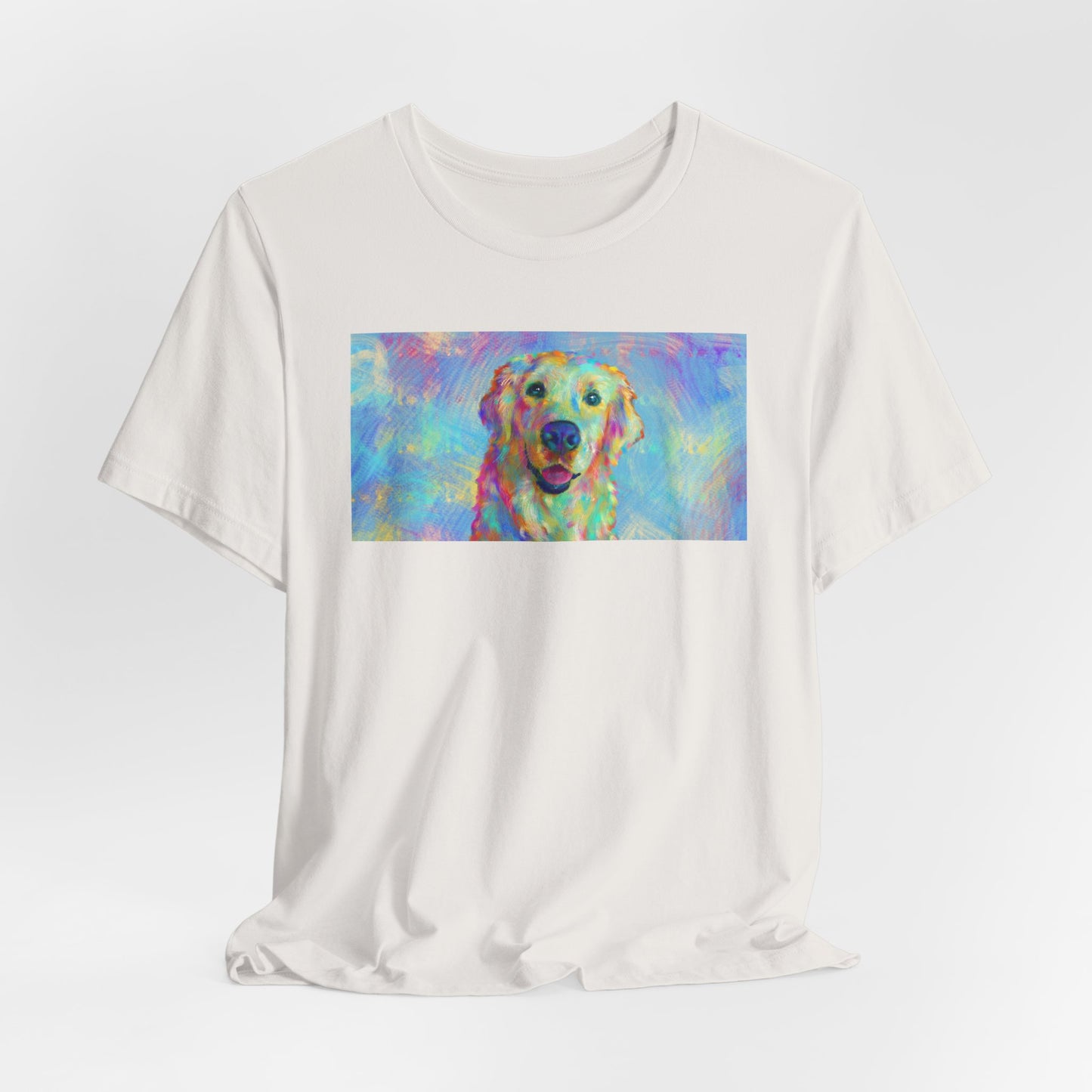 Colorful Golden Retriever Shirt - Painterly Pop Art Dog Tee