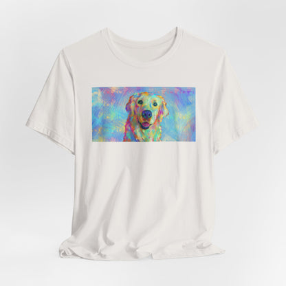 Colorful Golden Retriever Shirt - Painterly Pop Art Dog Tee