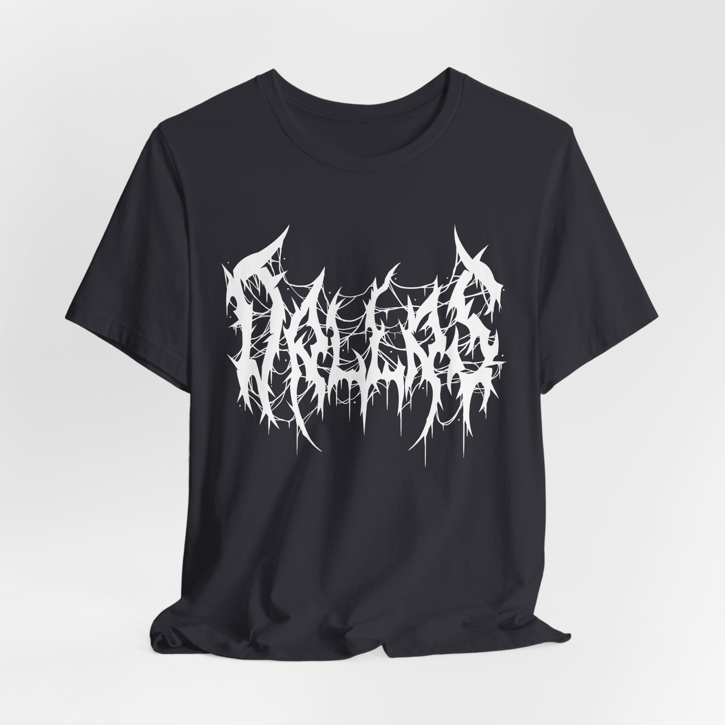 Dallas Heavy Metal Logo T-Shirt - Black and White Graphic Tee