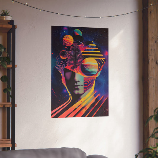 Cosmic Intentions III Poster Art Print | Retro Psychedelic Poster