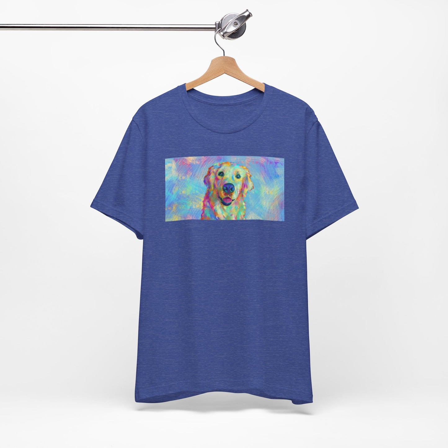 Colorful Golden Retriever Shirt - Painterly Pop Art Dog Tee